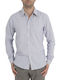 Scotch & Soda Men's Shirt Long Sleeve Cotton Striped Gray 140102-000B