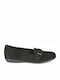 Geox Annytah Leather Women's Loafers in Black Color