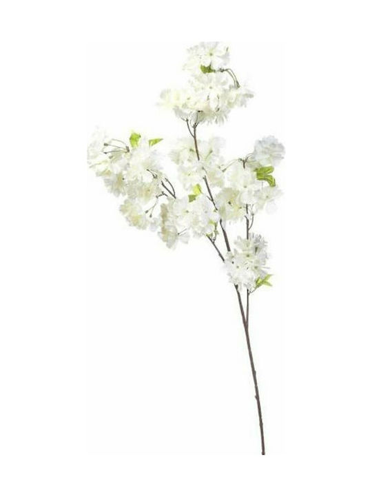 Supergreens Artificial Decorative Branch Peach White 107cm