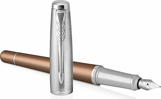 Parker Писалка Medium 0.8mm Оранжева от Алуминий с Червено Мастило