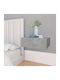 Комод Дървен Сив бетон 40x15x30см