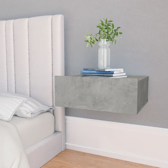 Nachttisch Grey Concrete 40x15x30cm