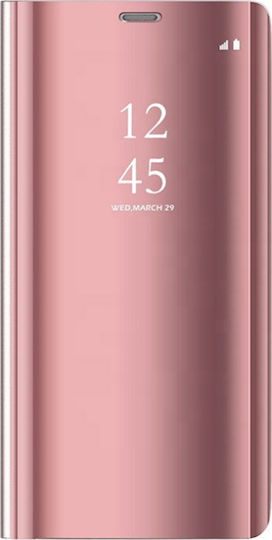Hurtel Clear View Buchen Sie Kunststoff Rosa (Xiaomi Mi Note 10 Lite)