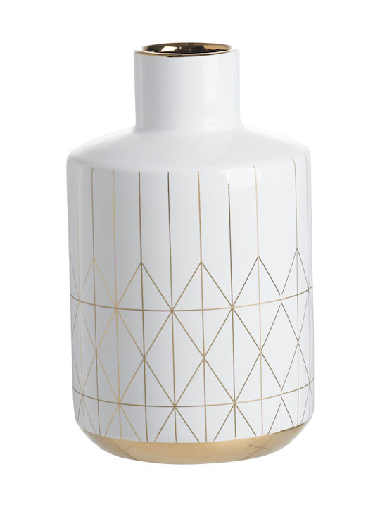 Artekko Decorative Vase White 16x16x25cm