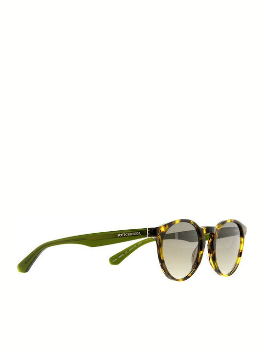 Scotch & Soda Мъжки Слънчеви Очила с Кафяв Кост...
