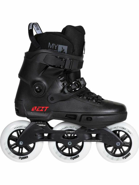 Powerslide Next Core 110 19. Adult/Kids Adjustable Inline Rollers Black