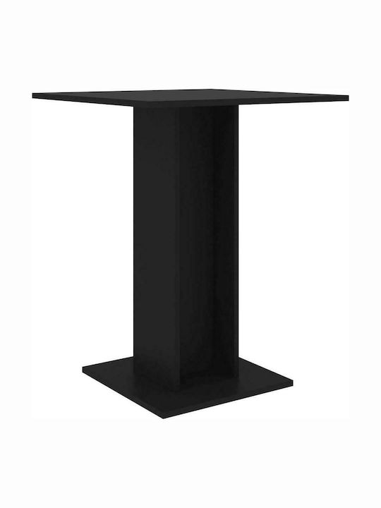 Table Kitchen Wooden Black 60x60x75cm