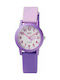 Q&Q Kids Analog Watch with Rubber/Plastic Strap Lilac