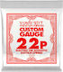 Ernie Ball Single Steel Strings 6pcs for Acoustic Guitar / Electric Guitar Custom Gauge Plain 22"