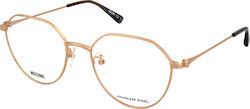 Moschino Prescription Eyeglass Frames Gold MOS564/F J5G