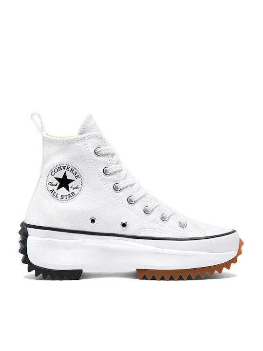 Converse Run Star Hike Flatforms Boots White / Black / Gum