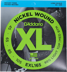 Daddario XL Nickel Bass 45-105