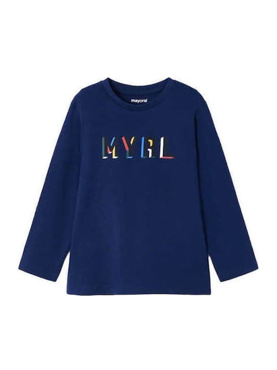 Mayoral Kids' Shirt Long Sleeve White Ecofriends