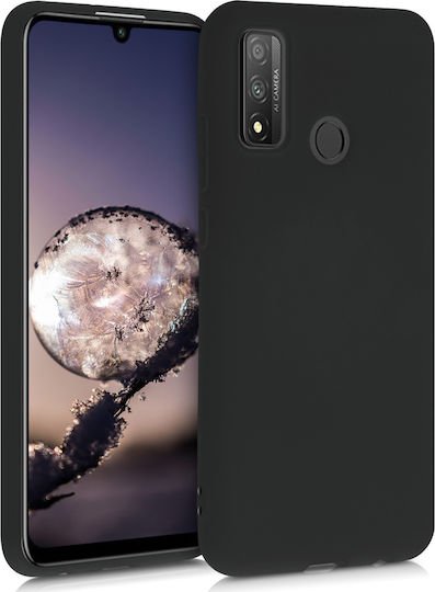 KWmobile Umschlag Rückseite Silikon Schwarz (Huawei P Smart 2020)
