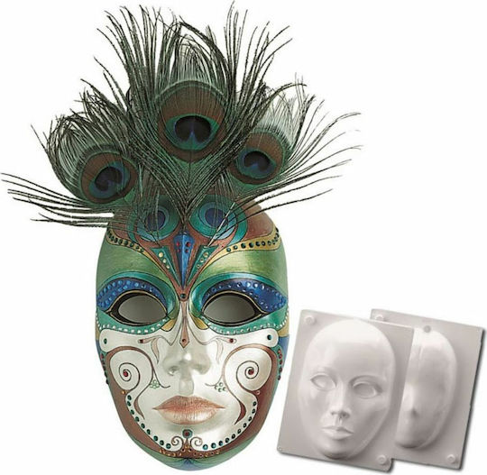 Glorex Mold Mask of Venice 15x22cm for Clay Soap Liquid Glass