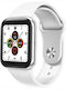 3Guys 3GW8002 44mm Smartwatch with Heart Rate Monitor (White)