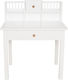 Kids Desk made of Solid Wood White 60x44x71cm