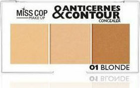Miss Cop Anticernes & Contour Concealer Concealer Palette 01 Blonde