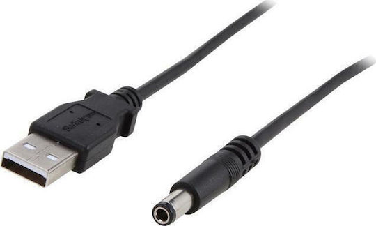 StarTech USB 2.0 Cable USB-A male - DC Μαύρο 1m USB2TYPEN1M