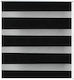 vidaXL Roller Blinds Zebra Partial Blackout Black W60xH120cm 240192