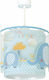 Ango Little Elephant Einfaches Licht Kinderdeckenleuchte Deckenleuchte 23W mit Fassung E27 Blue