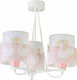 Ango Sweet Love Multi Bulbs Kids Lighting Pendant of Plastic 60W with Drive Size E27 In Pink Colour