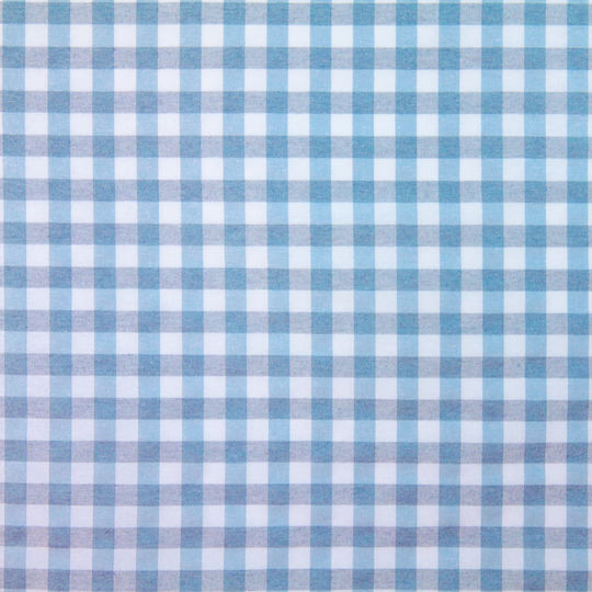 Loneta Покривка за маса Menorca 601 Каро Бяло/синьо 140x140см