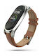 Tech-Protect Herms Strap Leather Brown (Mi Smart Band 5/Mi Smart Band 6)