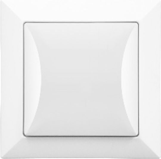 Timex Recessed Wall Switch Lighting One-Way with Frame White