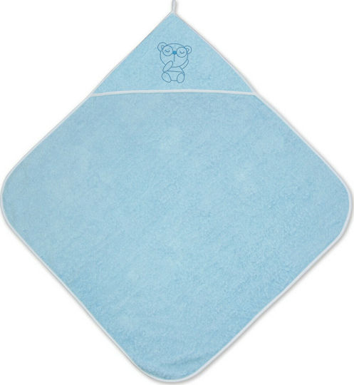 Lorelli Baby Bath Towel Bathrobe Hooded Blue 80x80cm