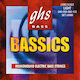 GHS Strings Bassics Single Nickel Plated Steel Bass Strings 4 Pieces 40 Inch Light
