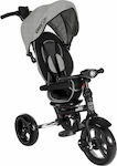 Kikka Boo Melange Kids Tricycle Foldable, Convertible, With Push Handle & Sunshade for 12+ Months Gray