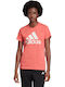 Adidas Must Haves Badge Of Sport Дамска Спортна Тениска Semi Flash Red