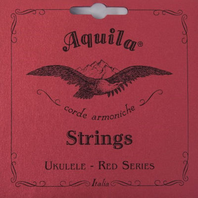 Aquila Set of Nylgut Strings for Ukulele Red Series Concert Ukulele