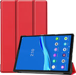 Tri-Fold Flip Cover Synthetic Leather / Silicone Red (Lenovo Tab M10 Plus 10.3") 101803416C