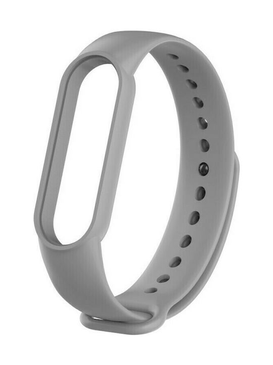 Каишка Силикон с Pin Сив (Mi Smart Band 5/Ми Смарт Банд 6) 08UNI0947