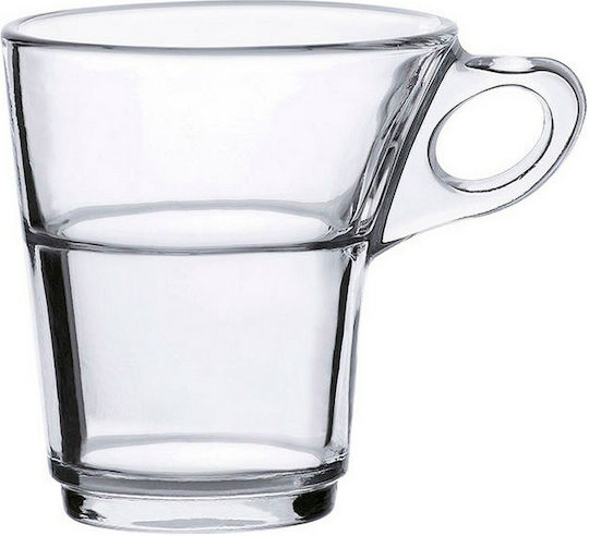Homestyle Caprice Mug Glass Transparent 90ml 6pcs Homestyle Caprice Mug Glass Transparent 90ml 6pcs