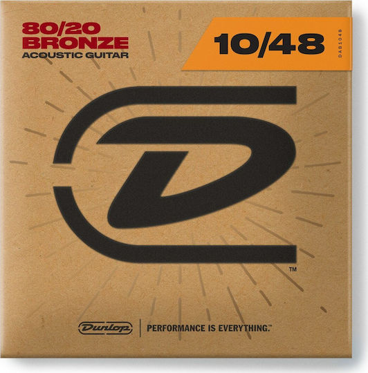 Dunlop Set Corzi Pentru Chitară Acustică 80/20 Bronz 10 - 48