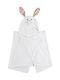 Zoocchini Βρεφική Κάπα-Μπουρνούζι με Κουκούλα Bella The Bunny Λευκή 127x55εκ.