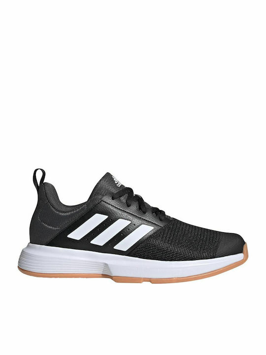 Adidas Essence Ανδρικά Αθλητικά Παπούτσια Βόλεϊ Core Black / Cloud White / Grey Six