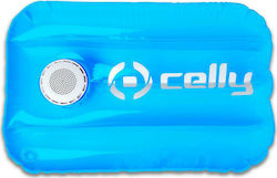 Celly Pool Waterproof Bluetooth Speaker 3W with Battery Life up to 4 hours Blue