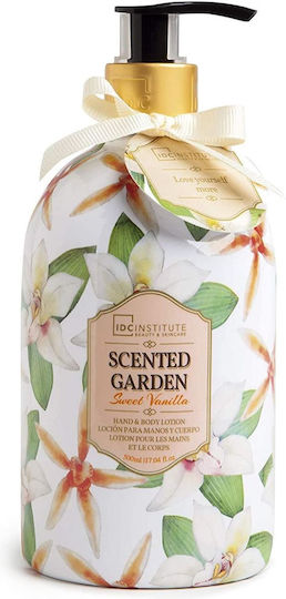 IDC Institute Scented Garden Sweet Vanilla Moisturizing Lotion Body with Aroma Vanilla for All Skin Types 500ml