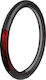 Lampa Car Steering Wheel Cover Pearl Red with Diameter 44-46cm made of Leatherette Red