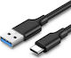 Ugreen Regular USB 3.0 Cable USB-C male - USB-A male Μαύρο 0.5m (20881)