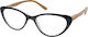 Eyelead E204 Damen Lesebrille +3.00 in Schwarz Farbe E204 Ε 204