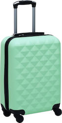 vidaXL Кабинен куфар за пътуване с височина 55см в Зелен цвят