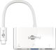 Goobay USB-C Docking Station με 4K PD Λευκό (62100)