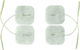 Rimba ElectroPlay Adhesive Pads pentru Electro-stimulare în Culoare Flesh 4buc