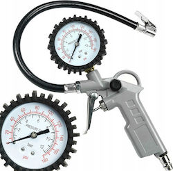 Mar-Pol Air Pressure Gauge with Tyre Inflator Pistol 12bar M80700