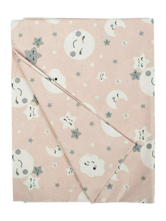 Dimcol Smile Cotton Crib Duvet 120x160cm 82 Coral